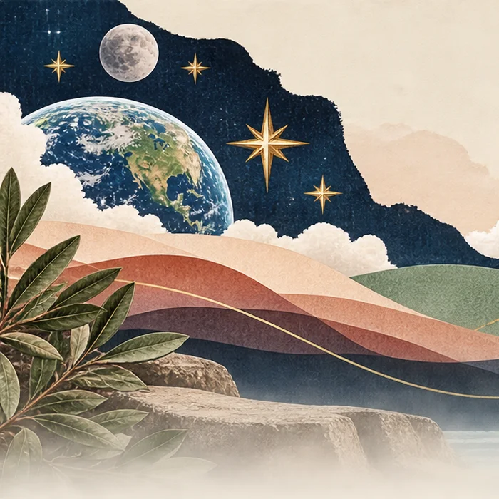 Watercolor illustration of the earth